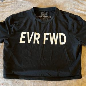 Black Ever Forward Crop